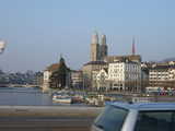 Zurich, Central from a Bridge (43 kbytes) - Click to enlarge