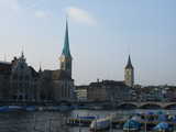 Zurich, Across the River (37 kbytes) - Click to enlarge